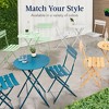 Best Choice Products 3-Piece Small Bistro Set, Folding Patio Furniture Set of 2 Chairs and Table - 4 of 4