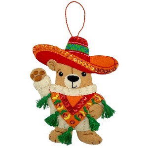 CINCO DE MAYO BEAR Felt Ornament Kit from MerryStockings - 1 of 1
