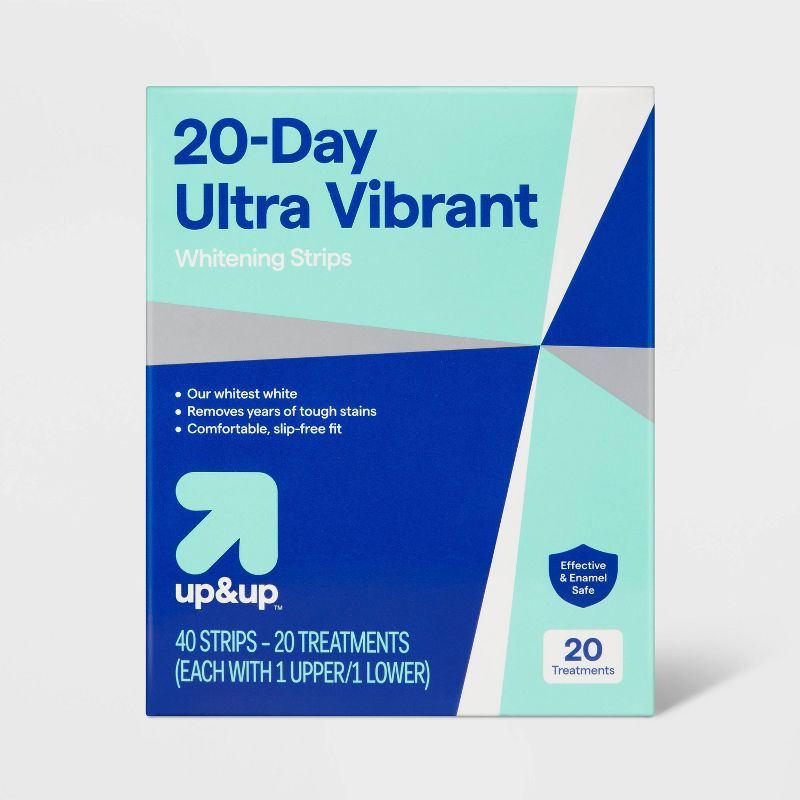 20-Day Ultra Vibrant Whitening Strips - up &#38; up&#8482;, 1 of 5