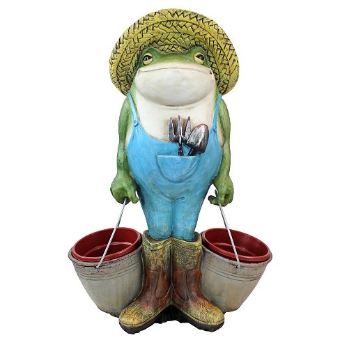Design Toscano Buckets The Garden Frog Statue : Target