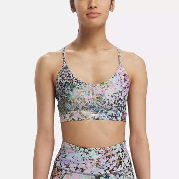 Buy Deevaz Non-Wired Printed Sports Bra with Removable Cups in White at