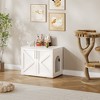 Cat Litter Box Enclosure, Hidden cat Litter Box Furniture with 2 Doors and Pads - 3 of 4