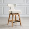 Uttermost Klismos Off-White Fabric Counter Stool - 4 of 4