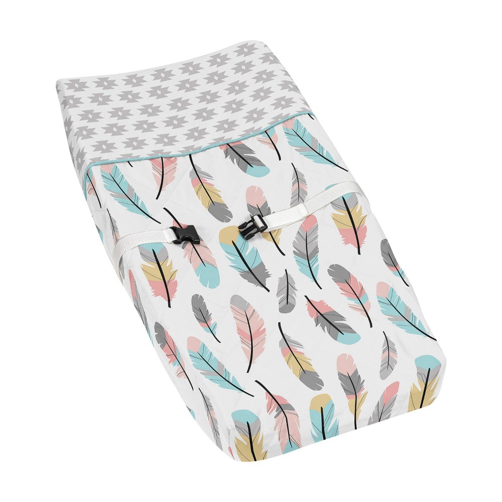 Photos - Changing Table Sweet Jojo Designs Changing Pad Cover - Feather
