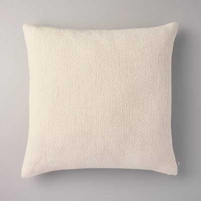 26"x26" Micro Diamond Textured Euro Pillow Cream - Hearth & Hand™ with Magnolia
