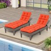 Tangkula Set of 4 73" Lounge Chaise Cushion Padded Recliner Cushion - 2 of 4