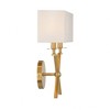 Savoy House Arondale 2 - Light Wall Light in  Warm Brass - 2 of 4