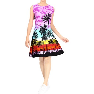 LA LEELA Women's Summer Loose Vacation Beachwear Mini Dress Wrap Swimwear Bathing Suit Cover Ups