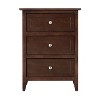 HomeStock  Nightstand – 25’H x 19’W x 15’D – 3 Drawers , Compact Storage - 4 of 4