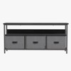 GustoWave Dresser TV Stand with 3 Fabric Drawer, Media Console for 55 Inch TV,  TV Console Table with Open Shelf - 3 of 4