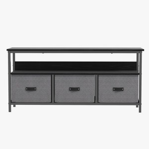 GustoWave Dresser TV Stand with 3 Fabric Drawer, Media Console for 55 Inch TV,  TV Console Table with Storage, Entertainment Center with Open Shelf - 1 of 4