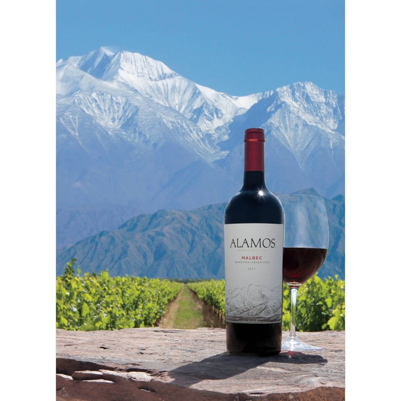 Alamos Malbec Argentina Red Wine - 750ml Bottle, 6 of 7