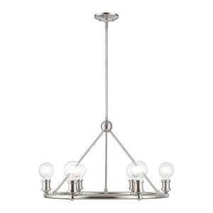 Livex Lighting Lansdale 6 - Light Chandelier in  Brushed Nickel - 1 of 4