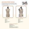 Dritz Petite My Double Designer Dress Form: Small Sewing Mannequin for Female Garments, Beige - 3 of 4
