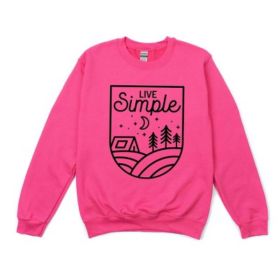 Simply Sage Market Women's Graphic Sweatshirt Live Simple Tent