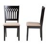 Baxton Studio Genesis Modern Fabric Wood Dining Chair Set - 4 of 4