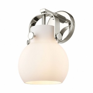 Pilaster II Sphere - 1 Light Wall Sconce In Industrial Style-9.75 Inches Tall and 6.5 Inches Wide - 1 of 1