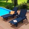 WestinTrends Adirondack Outdoor Chaise Lounge for Patio Garden Poolside (Set of 2) - 2 of 4