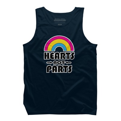 Adult Design By Humans Hearts Not Parts Pride By TheRandom Tank Top