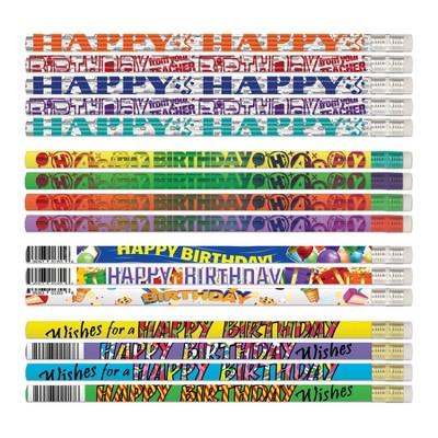 Happy Birthday from Your Principal Pencil Pack of 12 by Musgrave Pencil Company