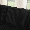 110.63" Corduroy L-Shaped Modular Sectional Sofa with Ottoman & Removable Cushions - 2 of 4