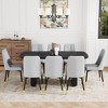 9-Piece Dining Set with MDF Table and 8 Chairs with PU Cushions - 3 of 4