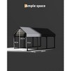 Heavy Duty Metal Carport with Steel Roof, All-Weather Shelter for Vehicles (4 Size Options) - 3 of 4