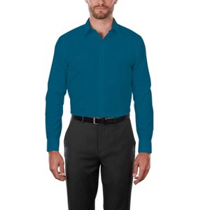 Adam Baker Men's 4-Way Stretch Slim Fit Long Sleeve Solid Dress Shirt - Colors - 1 of 2