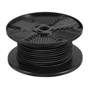VEVOR 3/8 inch Bungee Cord, 120 ft/36 m Spool Heavy Duty Bungee Straps, 100% Stretch Elastic Bungee Rope for Cargo, Tarps, Camping, Black - 1 of 4