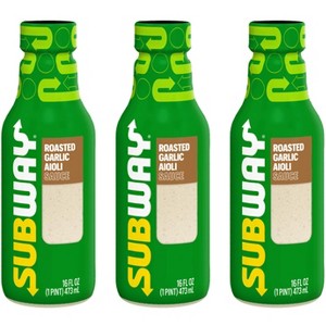 Subway Roasted Garlic Aioli Sauce, 3-Pack 16 fl. oz. Bottles - 1 of 1