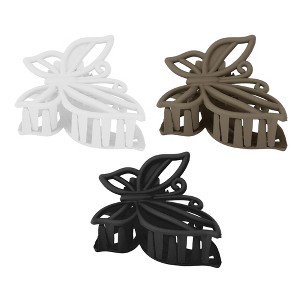 Unique Bargains Women's Elegant Butterfly Hair Clips 1.77"x1.50"x1.18" 3 Pcs - 1 of 3