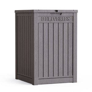 Decksplore 55/120/180/230/260 Gal Deck Box Outdoor Storage Box Patio Gardening Tools Water and UV Resistant for Patio - 1 of 4