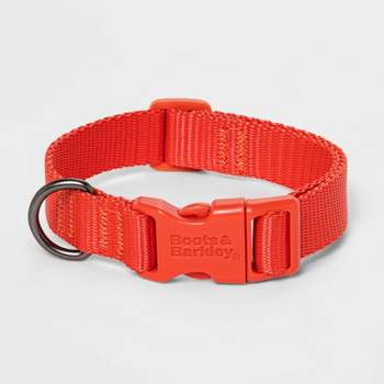 Basic DTM Dog Adjustable Collar - Tomato Red - Boots & Barkley™