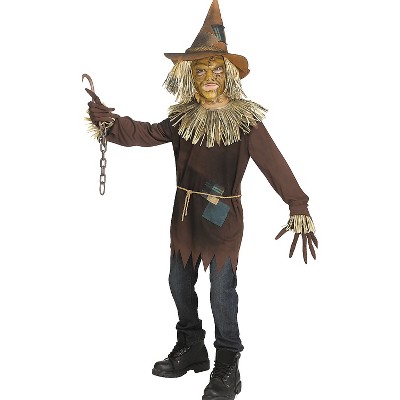 Fun World Boys' Evil Scar-Crow Costume - Size 8-10 - Brown