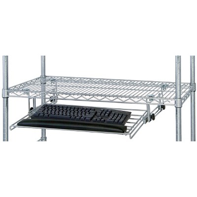 Quantum Keyboard Shelf, 25-1/4"W X 15"D X 4-1/4"H, 6" Height Adjustment, Fits Keyboards Up To 21"W X 11"D