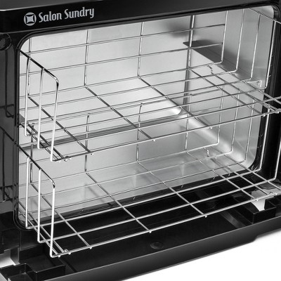 Large Black Metal Electric Towel Warmer Cabinet