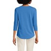 Lands' End Women's 3/4 Sleeve Lightweight Jersey U-Neck Tunic - 2 of 3