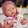 JC Toys La Newborn All-Vinyl Doll in Royal Pink Set with Accessories Real Girl Shoe Box for Dolls - 4 of 4