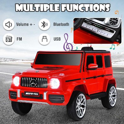 Red 12V Mercedes-Benz G63 Kids Ride-On Car with Remote Control