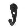 Unique Bargains Bathroom Dormitory Vintage Style Metal Wall Mounted Single Hooks Black 18 Pcs - 3 of 4