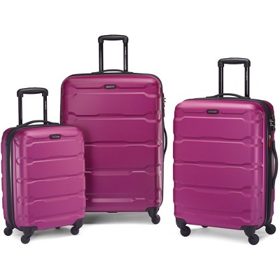 Samsonite Omni Hardside Luggage Nested Spinner Set (20"/24"/28") Radiant Pink (68311-0596)