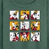 Women's - Disney - Goofy Grid Lightweight French Terry Wide Neck Long Sleeve Graphic Shirt - 2 of 4