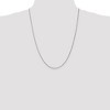Black Bow Jewelry 1.25mm 10k White Gold Solid Spiga Chain Necklaces - 2 of 4