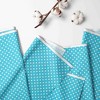Bacati - Aqua Pin Dots 3 pc Toddler Bed Sheet Set - 2 of 4