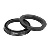 Unique Bargains Plastic 2.88inch OD Car Hub Centric Rings Wheel Bore Center Spacer Black 4 Pcs - 3 of 4