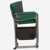 Kamp-Rite Portable Folding Director's Chair with Side Table & Cup Holder for Camping, Tailgating, and Sports, 350 LB Capacity - 3 of 4