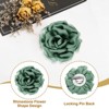 Unique Bargains Satin Flower Durable Elegant Large Peony Floral Lapel Brooch Pin - 3 of 4