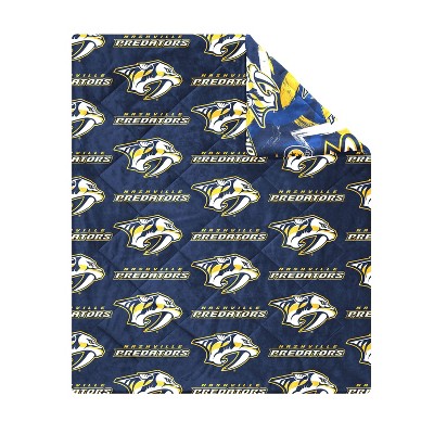 NHL Nashville Predators 50" x 60" Two Sided Plush Throw Blanket