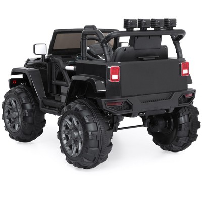 Black 12-Volt Kids Ride-On Truck with Remote Control