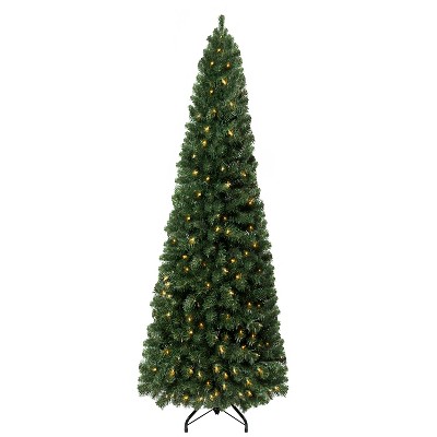 Home Imports Emporium Vienna Slim Pre-Lit Artificial Christmas Prelit Tree, Green